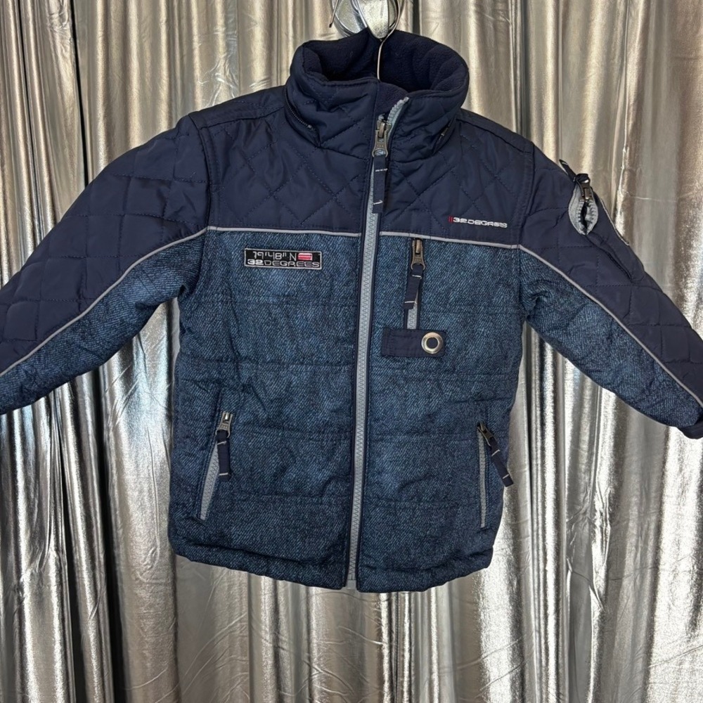 32 Degrees Weatherproof Navy Quilted Puffer Jacket Toddler